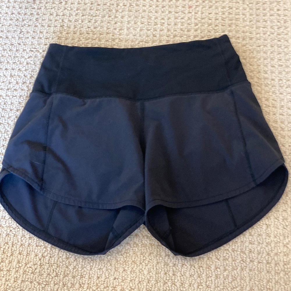 Lululemon Speed Up Shorts - 4” Black Size 2